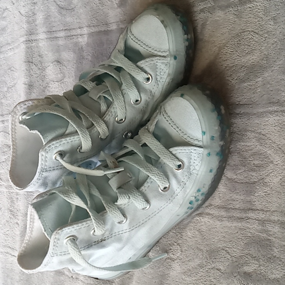 Glitter Blue Converse